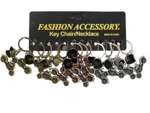 BRELOK MOTOCYKL Z KASKIEM METALOWY (12SZT), ADAR