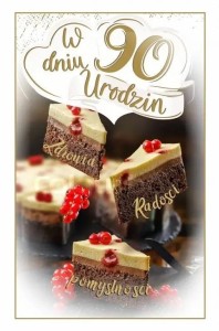 KARTKA OKOLICZNOŚCIOWA URODZINY 90