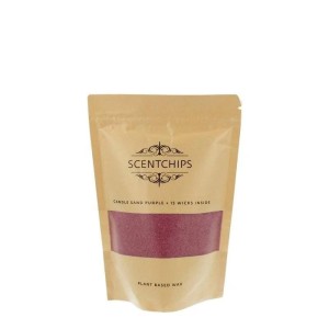 ŚWIECA SYPANA 250GR WOSK PERŁOWY FIOLETOWY