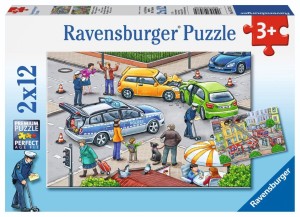 PUZZLE 2X12 BLUE LIGHTS GO, RAVENSBURGER