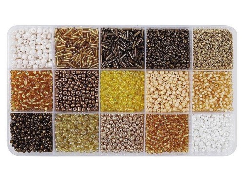 Koraliki DIY odcienie brązowe, ADAR