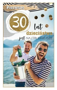 KARTKA OKOLICZNOŚCIOWA URODZINY 30 DH01