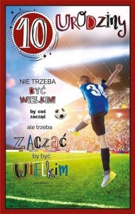 KARTKA OKOLICZNOŚCIOWA URODZINY 10 U88