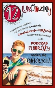 KARTKA OKOLICZNOŚCIOWA URODZINY 12 U90