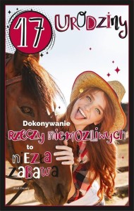 KARTKA OKOLICZNOŚCIOWA URODZINY 17 U103