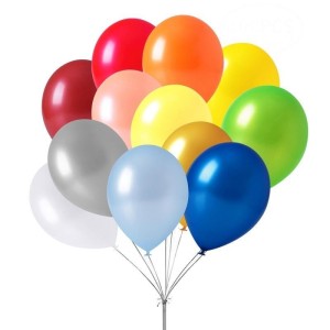 BALONY METALIK 30CM 10 KOLORÓW 80SZT