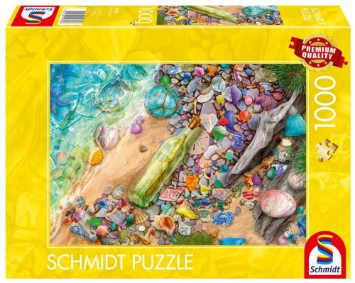Puzzle PQ 1000 Skarby z plaży G3, Schmidt