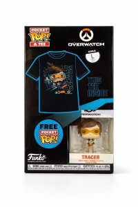 FUNKO T-SHIRT OVERWATCH TRACER L + FIGURKA
