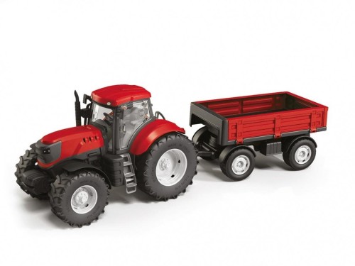 Traktor Adriatic z przyczepą czerwony, Bączek