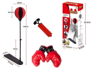 GRUSZKA DO BOKSOWANIA 106 CM + RĘKAWICE + POMPKA