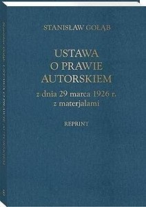 USTAWA O PRAWIE AUTORSKIM Z DNIA 29 MARCA 1926R.