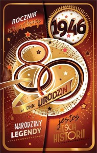KARTKA OKOLICZNOŚCIOWA URODZINY 80
