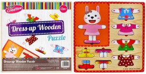 UKŁADANKA DREWNIANA UBIERANKA 10 ELEMENTÓW