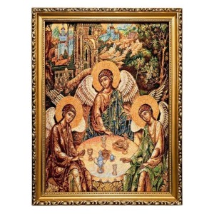 OBRAZ HAFTOWANY TRÓJCA ŚW. 42/32CM