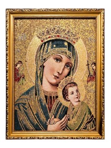 OBRAZ HAFTOWANY MATKA BOŻA NIEUST. POMOCY 42/32CM