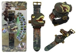 ZEGAREK PROJEKTOR 3D DINOZAUR TYRANOZAUR REX