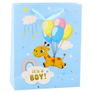 TORBA PREZENTOWA IT'S A BOY 32X26X10CM, LEANTOYS