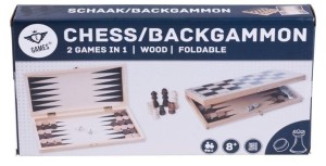 SZACHY BACKGAMMON DREWNIANE, QUINT