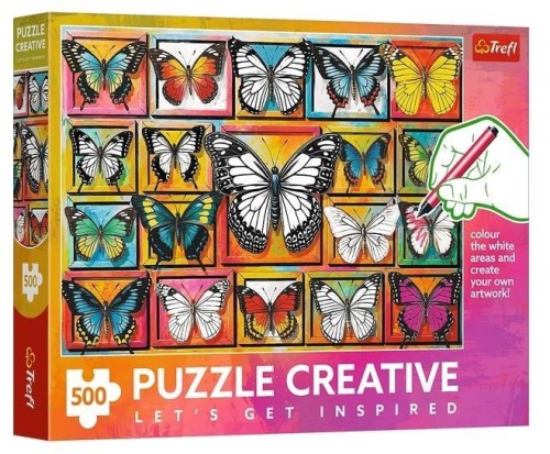 Puzzle 500 Kolekcja motyli, Trefl