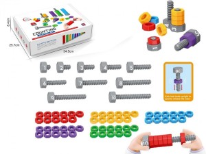 ZESTAW ŚRUBKI NAUKA LICZENIA, MADEJ