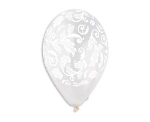 BALONY PASTEL PREMIUM HEL WITRAŻOWE TRANSP. 5SZT