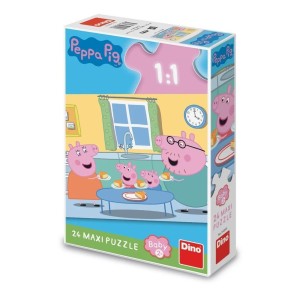 PUZZLE MAXI ŚWINKA PEPPA RODZINNY OBIAD 24EL
