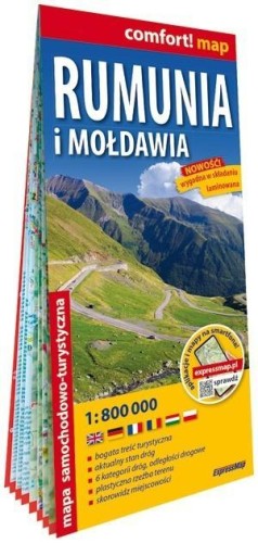 Comfort! map Rumunia i Mołdawia 1:800 00