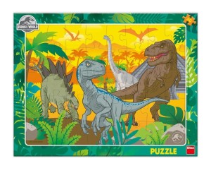 PUZZLE RAMKOWE JURASSIC WORLD 40EL, DINO TOYS