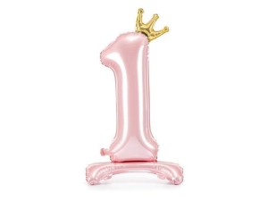 STOJĄCY BALON FOLIOWY 1 84CM JASNY RÓŻOWY
