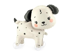 BALON FOLIOWY PIESEK NA KÓŁKACH 70X59CM