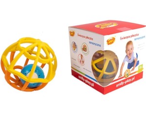 GRZECHOTKA MIĘKKA PIŁKA POMARAŃCZOWA, SMILY PLAY