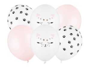 BALONY KOTKI 30CM 6SZT