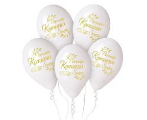 BALONY PREMIUM KOMUNIA BIBLIA 30CM 5SZT