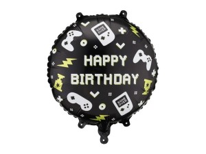BALON FOLIOWY PASTYLKA HAPPY BIRTHDAY 35X35CM