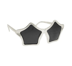 OKULARY GWIAZDKI SREBRNE