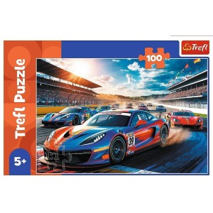 PUZZLE 100 SZYBKA WYŚCIGÓWKA TREFL, TREFL