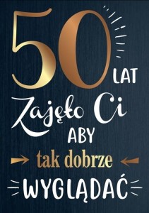 KARNET B6 PR-107 URODZINY 50