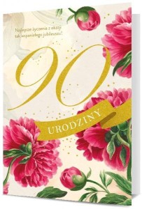 KARNET URODZINY 90 K. B6-1909