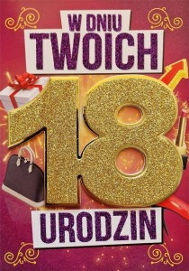 KARNET URODZINY 18 DAMSKIE