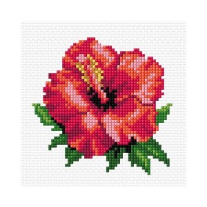 HAFT KRZYŻYKOWY - HIBISKUS, ANEX-BIS