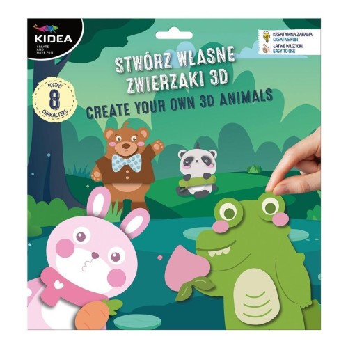 Stwórz Zwierzaki 3D KIDEA, DERFORM