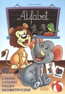 ALFABET. 40 NAKLEJEK PASJA, PRACA ZBIOROWA