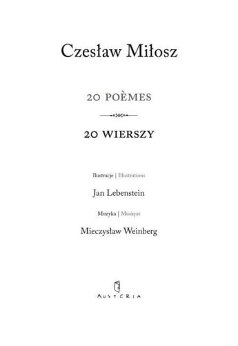 20 poemes 20 wierszy, Czesław Miłosz