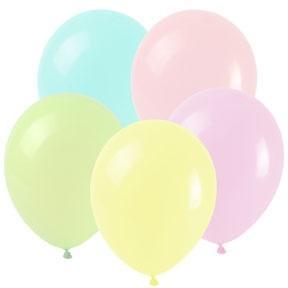 BALONY PASTELOWE MAKARONIKI 25CM 8SZT