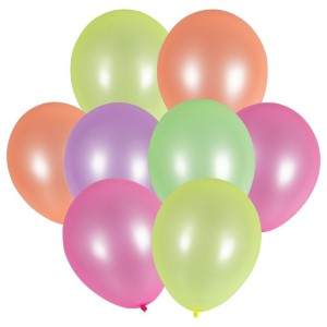 BALONY NEON DUŻE 25CM 8SZT