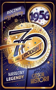KARTKA OKOLICZNOŚCIOWA URODZINY 70