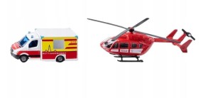 SIKU SUPER - MERCEDES-BENZ AMBULANS + HELIKOPTER