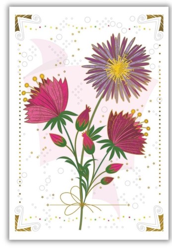 Karnet 12x18cm + koperta Hibiskus