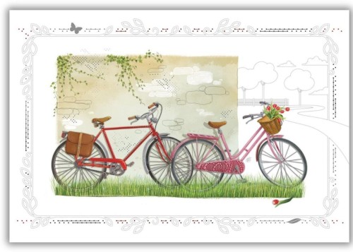 Karnet 12x18cm + koperta Rowery