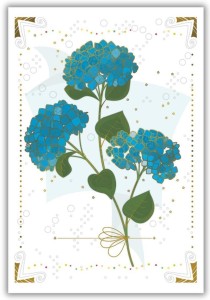 KARNET 12X18CM + KOPERTA HORTENSJA